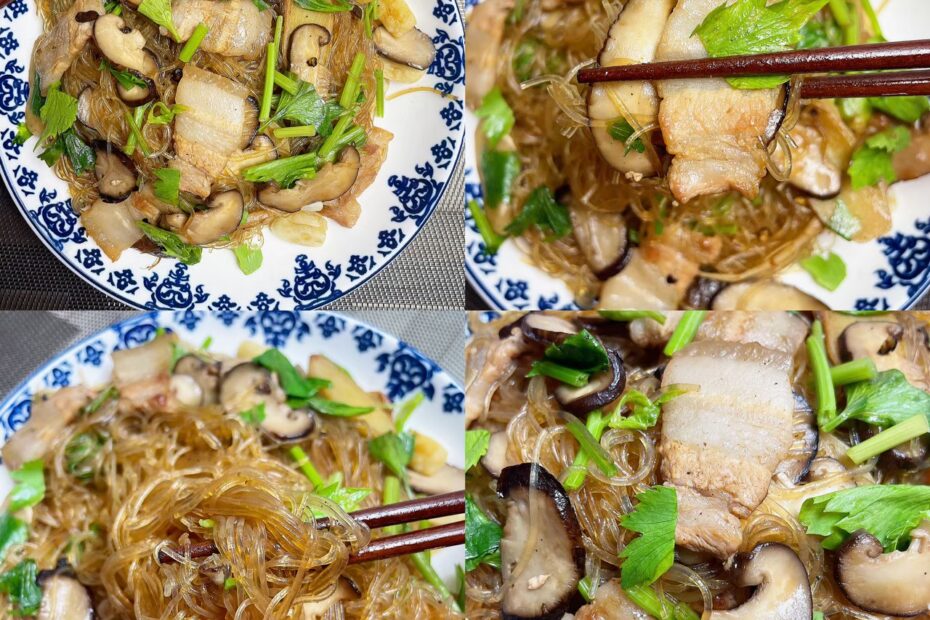 หมูสามชั้นอบวุ้นเส้น