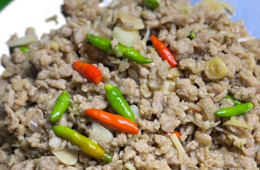 คั่วปลาร้าหมูสับ